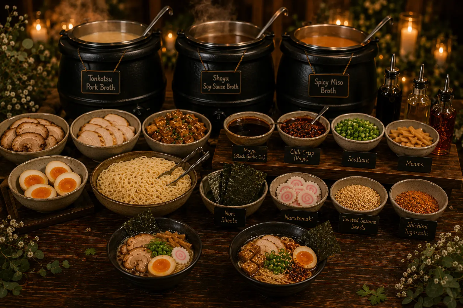 Premium ramen served as a late-night experience